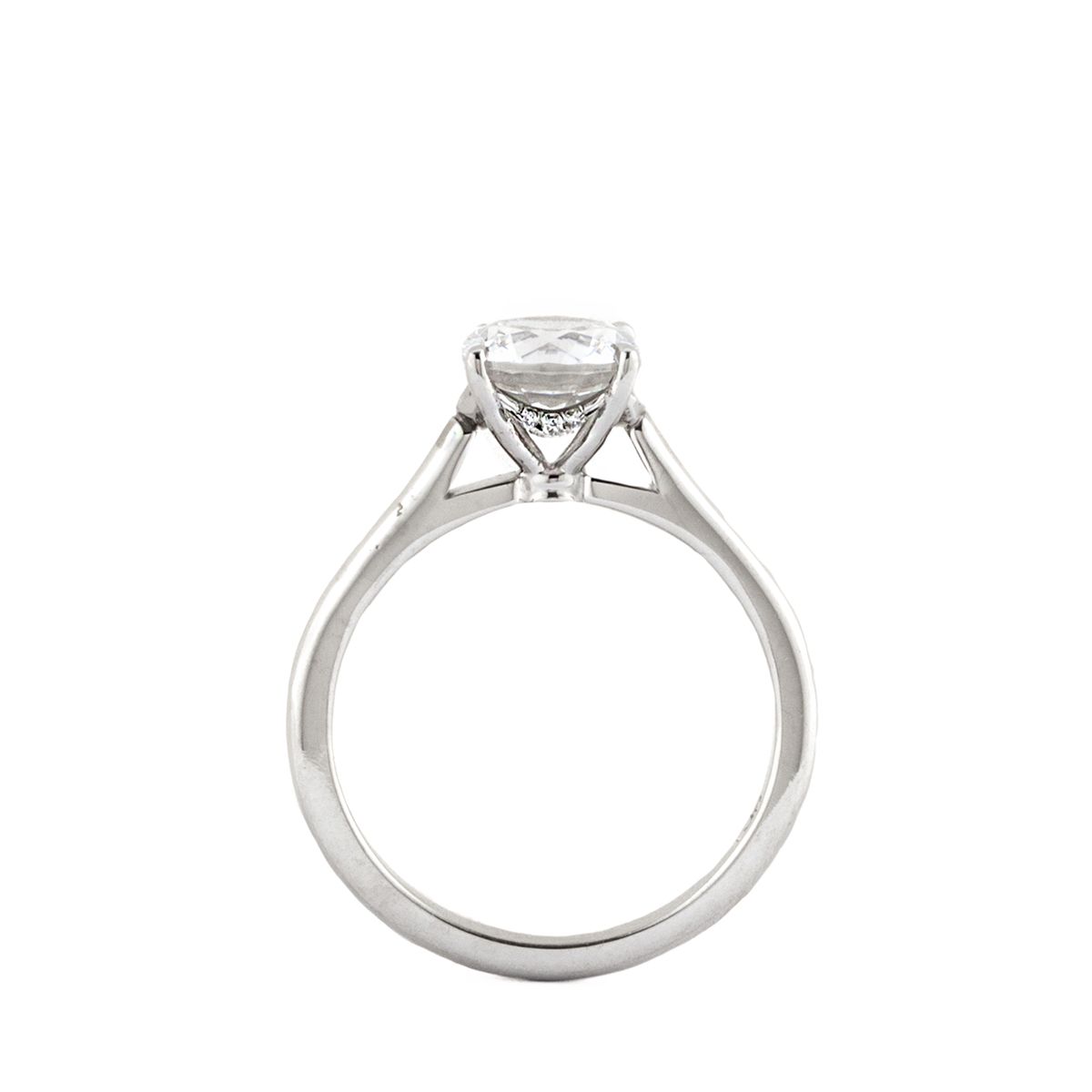Roslyn Collection Platinum Classic Solitaire Engagement Mounting